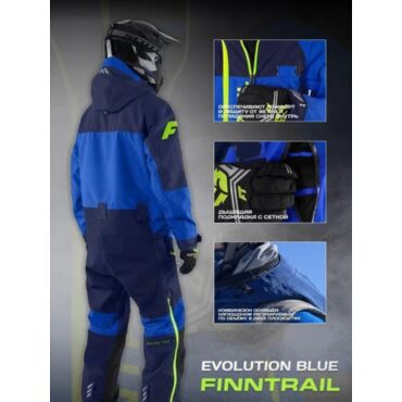 Finntrail Комбинезон Зимний Evolution 3812 Blue - миниатюра 9