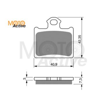 Тормозные колодки GOLD FREN K5 297 - миниатюра 1