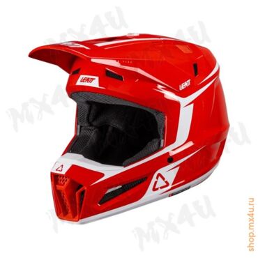 Шлем 3.5 V26 Thermoplastic + 3.5 очки Vizion - Красный - миниатюра 3