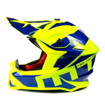 MT Шлем MX802 Falcon Crush B7 gloss blue - миниатюра 2