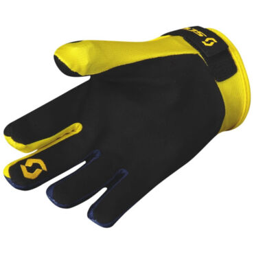 Scott Перчатки 350 Track blue yellow - миниатюра 1