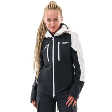 Dragonfly Куртка горнолыжная утепленная Gravity Woman 2025 White Snow Black - миниатюра 8