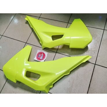 Polisport Radiator Scoops Yellow Husqvarna спойлер радиатора (  желтый - flo )  TC125 250, FC250 350 450 2019 22 / TE FE 20 23  // 8422900003 - миниатюра 1