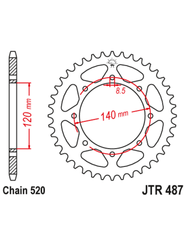 Звезда ведомая JTR487.42