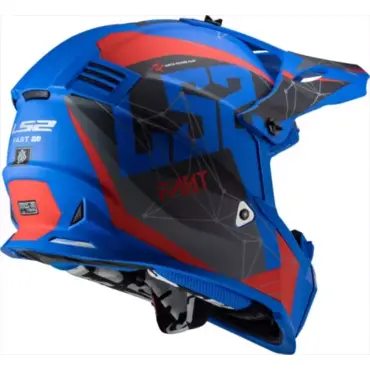 Мотошлем MX437 FAST Alpha синий матовый - миниатюра 6