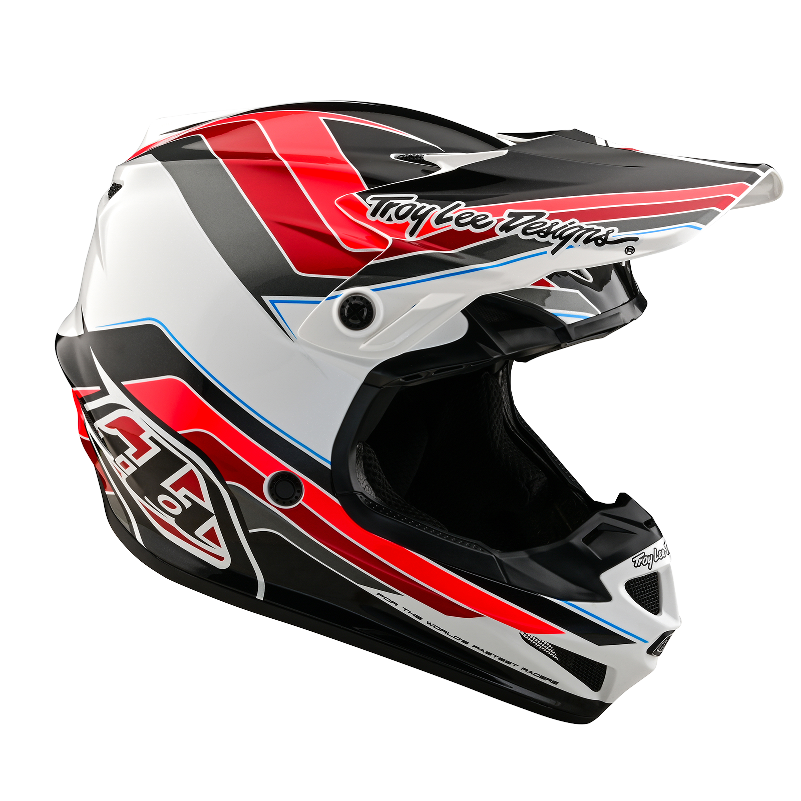 Мотошлем Troy Lee Designs SE4 Polyacrylite Helmet W/MIPS Block Charcoal/Red - фото 4