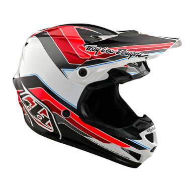 Мотошлем Troy Lee Designs SE4 Polyacrylite Helmet W/MIPS Block Charcoal/Red - миниатюра 4
