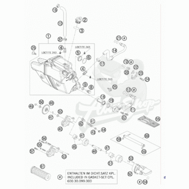 KTM масляный фильтр 790 / 890 / 950 / 990 / 1190 / 1290 ( 61338015200 / 61338015000 / 61338015100 / 60038015000 ) - миниатюра 2