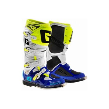 КРОССОВЫЕ МОТОБОТЫ Gaerne SG 12 White Blue Yellow Fluo 2174 050 - миниатюра 1