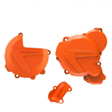 Комплект защиты крышек сцепления и генератора Polisport EXC XCW 250 300 (17->) - миниатюра 1