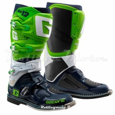 Мотоботы Gaerne SG 12, green white navy (43, Взрослая  Кросс эндуро) - миниатюра 1
