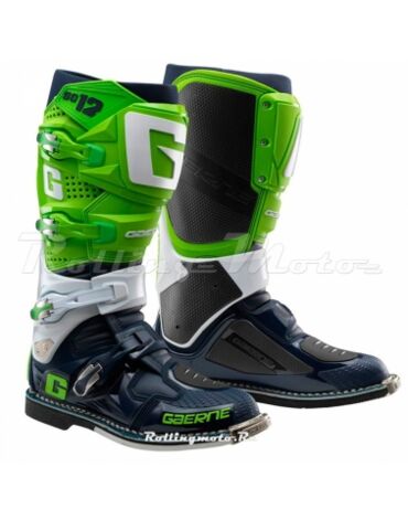 Мотоботы Gaerne SG 12, green white navy (43, Взрослая  Кросс эндуро)