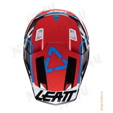 Мотошлем Moto 8.5 V24 - Красный - миниатюра 5