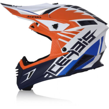 Acerbis Шлем X Track Orange Blue - миниатюра 8