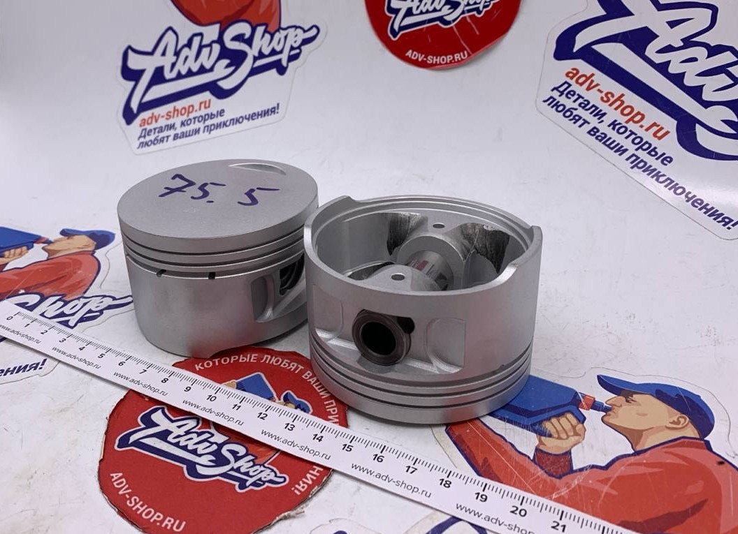 ADVS PISTON FULL KIT комплект поршней с кольцами, пальцами, стопорами  +0,50 (второй ремонт) XL600 87 99 ( комплект 2 шт ) - фото 2