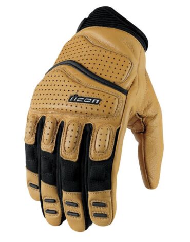 Перчатки шоссе Icon Superduty Tan S