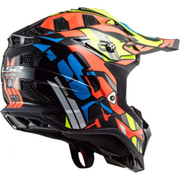 LS2 Мотошлем MX700 Subverter Evo Rascal Черно оранжевый - миниатюра 3