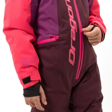 Dragonfly Зимний утепленный комбинезон DF Junior Gravity Purple - Brown 2023 - миниатюра 8