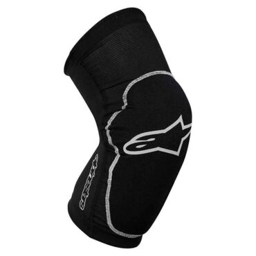 Защита колена Alpinestars Paragon (Наколенники), черно белые - миниатюра 1