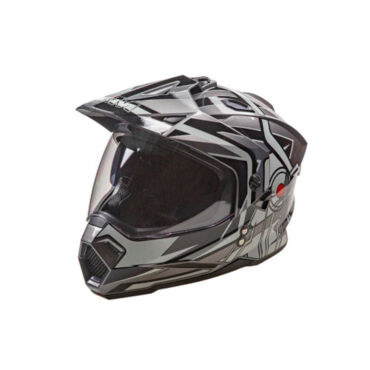 AiM Шлем JK802S Black Grey White - миниатюра 3