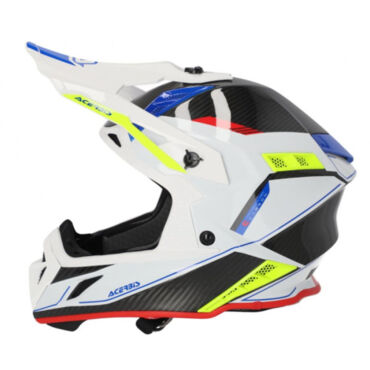 Acerbis Шлем STEEL CARBON 22 06 White Black - миниатюра 4