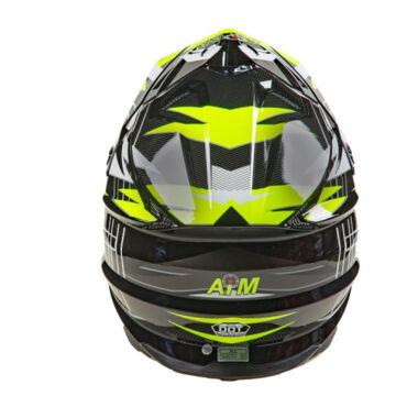 AiM Шлем JK803S Yellow Black - миниатюра 4