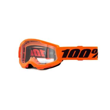 100% Очки подростковые Strata 2 Junior 2024 Neon Orange / Clear - миниатюра 1