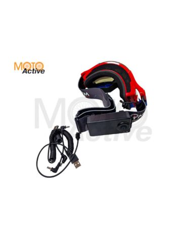 Очки снегоходные с магнитной линзой и подогревом AiM (PRO) 31 107 Accu Heated Red Blue Glossy
