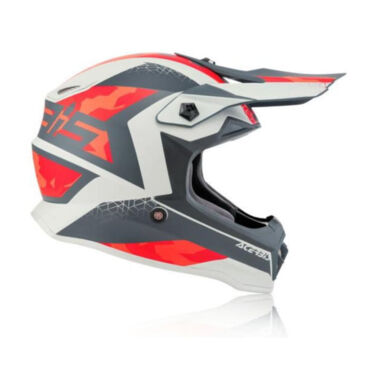 Acerbis Шлем детский IMPACT STEEL JUNIOR Red Grey - миниатюра 2