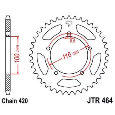 Звезда ведомая JTR464 - миниатюра 1