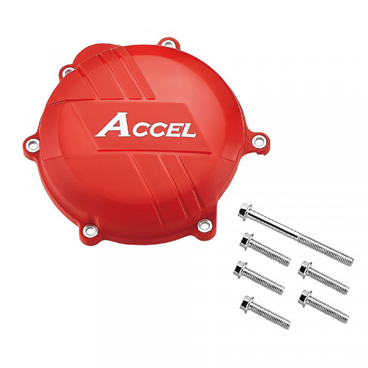 Пластиковая защита крышки сцепления ACCEL CRF250R 10 17 Красный