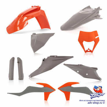 Acerbis КТМ EXC 250 300 20 23 /EXC F 250 500 20 23 /XC W 150 300 20 Grey orange Комплект пластика // 0024054.799 - миниатюра 2