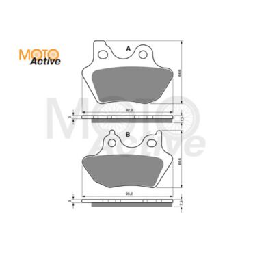 Тормозные колодки GOLD FREN Sintered S3 181 - миниатюра 1