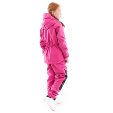 Dragonfly Детский комплект дождевой (куртка, брюки) EVO Kids PINK (мембрана) - миниатюра 5
