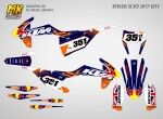 Наклейки на эндуро мотоцикл KTM EXC XC XCF 2017 2019. Серия RBE