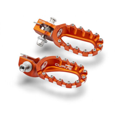 Подножки алюминиевые высокие  (рост до 180) оранжевые S3 Hard Rock KTM 17- 23 - миниатюра 2