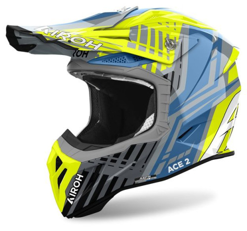 Шлем кроссовый Airoh Aviator Ace 2 Proud, yellow gloss (L, Взрослая  Кросс эндуро) - фото 1