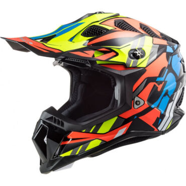LS2 Мотошлем MX700 Subverter Evo Rascal Черно оранжевый - миниатюра 4