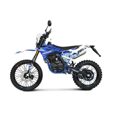 Мотоцикл эндуро PROGASI SUPER MAX 250RR Blue 21 18 с ПТС - миниатюра 1