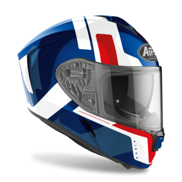 Шлем дорожный Airoh Spark Shogun, blue red gloss (XXL, Взрослая  Дорожная) - миниатюра 1
