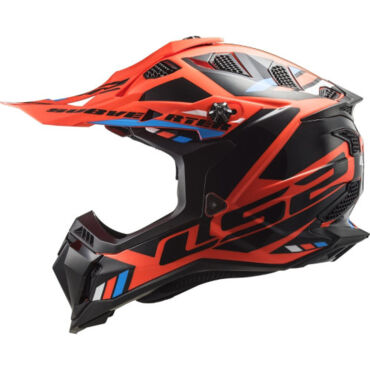 LS2 Мотошлем MX700 Subverter Evo Stomp Черно оранжевый - миниатюра 3