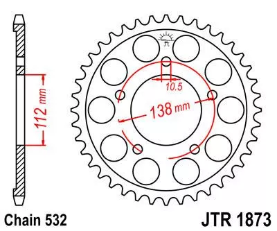 Звезда ведомая JTR1873 - фото 1
