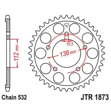 Звезда ведомая JTR1873 - миниатюра 1
