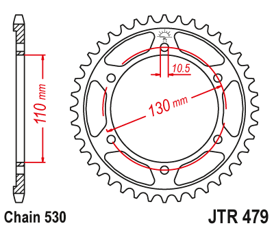 Звезда ведомая JTR479 43
