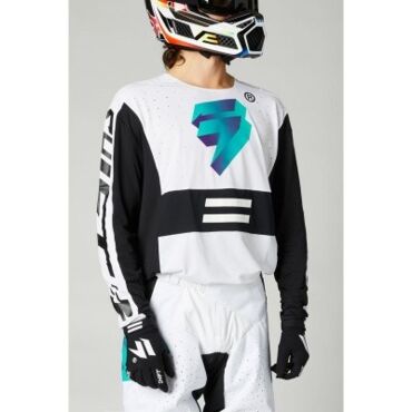 Мотоджерси Shift Black Label UV Jersey (White Ultraviolet, L, 2021) - миниатюра 1