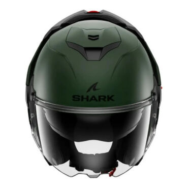 Shark Мотошлем Oxo Blank Зеленый Матовый - миниатюра 2