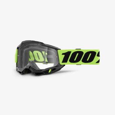 Очки подростковые 100% ACCURI 2 JUNIOR Goggle Neon Yellow - Clear Lens - миниатюра 1