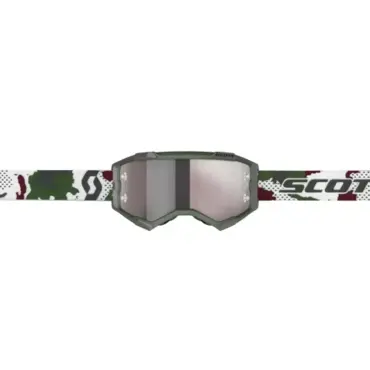 Scott Очки Fury dark green white silver chrome works - миниатюра 1