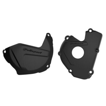 Защита крышек двигателя Kawasaki KX250F (2017 2020), Чёрная - миниатюра 1