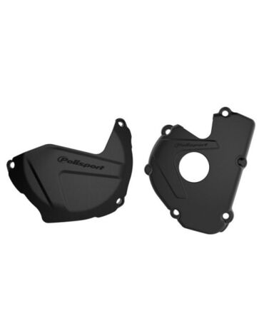 Защита крышек двигателя Kawasaki KX250F (2017 2020), Чёрная
